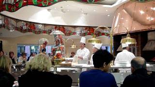 The singing chef at Harrods pizzeria [upl. by Kcirddot437]