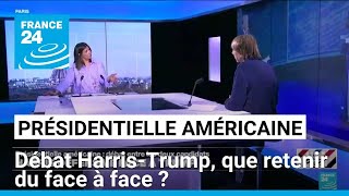 Présidentielle américaine  débat HarrisTrump que retenir du face à face  • FRANCE 24 [upl. by Eile]