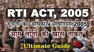 Right to Information Act 2005  RTI in Hindi  By Ishan [upl. by Auvil428]