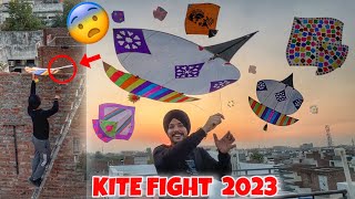 Patangbaazi Start Kartii 😍 Flying Kites 2023  KITE FIGHT [upl. by Bertolde318]