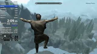 Skyrim  Main Quest Any speedrun in 2318 LRT [upl. by Anirdnajela]