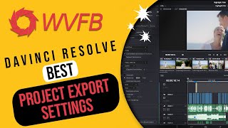 Best Export Settings DaVinci Resolve 18  Free Project Template Download [upl. by Sweatt346]