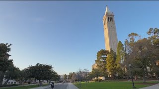 Ukrainian national anthem rings out at Cal campus — song of solidarity [upl. by Sievert943]