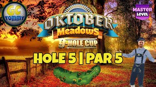 Master QRFR Hole 5  Par 5 ALBA Chance FTP  Oktober Meadows 9hole cup Golf Clash Guide [upl. by Erodeht]