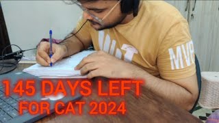 CAT countdown  145 days left vlog crackcat mba [upl. by Ocsisnarf]