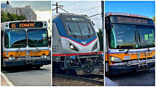 MBTA Bus amp Subway Action Transportation at Greater Boston Summer Edition  June amp July 2023 [upl. by Maire560]