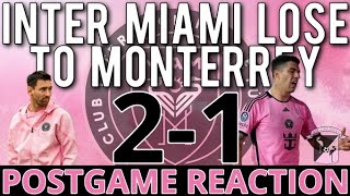 Inter Miami vs Monterrey Postgame Reaction [upl. by Stav232]