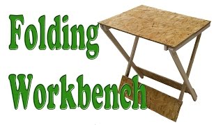 How To Make A Folding Table  Woodworking Project [upl. by Anilorac415]