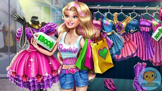 Barbie Realife Shopping  game video for kids and girls  4jvideo [upl. by Rici755]