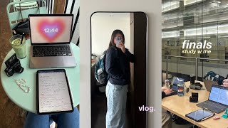 STUDY VLOG  med school finals week — year 2 🎧⚕️ [upl. by Nauqyaj]