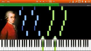 WA Mozart  Eine Kleine Nachtmusik Complete Synthesia Piano Solo Tutorial [upl. by Kenneth42]