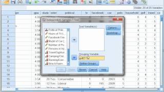 Two Sample t test using SPSS with Dr Ami Gates [upl. by Delfine745]