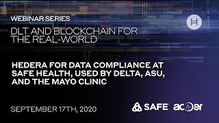 DLT and Blockchain in the Real World Hedera for data compliance at SAFE [upl. by Yelak]