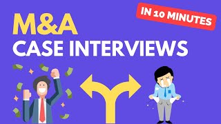 Learn MampA Case Interviews in 10 Minutes  QUICKEST Tutorial on YouTube [upl. by Oinotnanauj]