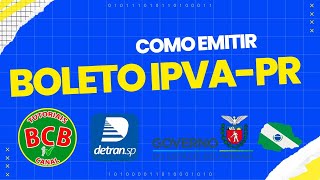 COMO EMITIR E PAGAR O IPVA PARANÁ 2023 COMO GERAR A GUIA DE PAGAMENTO DO IPVA E DO LICENCIAMNETO [upl. by Johns]