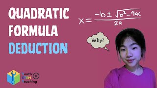 Quadratic Formula Derivation  Advanced knowledge not required [upl. by Aikrehs]