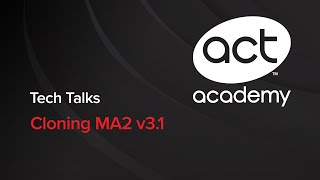 Cloning MA2 v31  Tech Talks 06272016 [upl. by Laoj708]