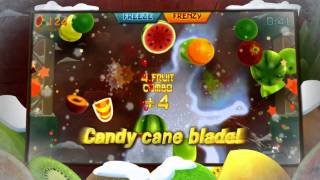 Fruit Ninja Kinect  Free Xmas DLC Trailer [upl. by Quintessa]