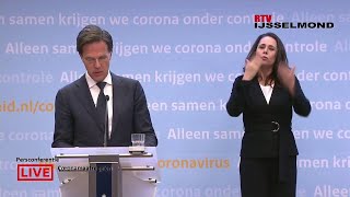 Volledige persconferentie Rutte en De Jonge over aanscherping maatregelen [upl. by Gannes]