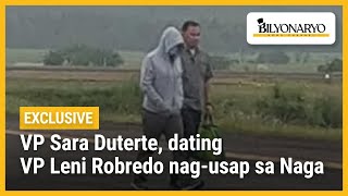 EKSKLUSIBO VP Sara Duterte dating VP Leni Robredo nagusap sa Naga  Agenda [upl. by Eirehs432]