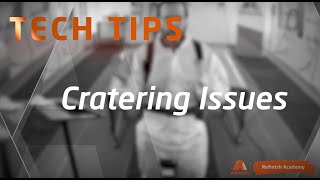 Tech Tips Cratering Issues [upl. by Tnattirb889]