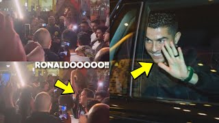 Christiano Ronaldo Dancing infront of Real Madrid Fans😂 and Celebrating at Barca Entrance [upl. by Ecyor]