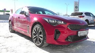 2018 Kia Stinger GT Line 20 247 лс Полный привод Обзор [upl. by Oaoj446]