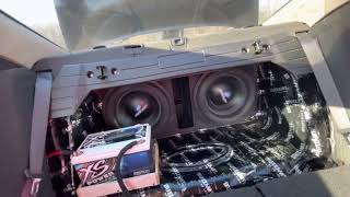 2 Nemesis Hectic 12’s Nemesis 6000D Amp Nice Trunk Build [upl. by Leunamesoj37]