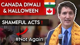 Shameful Acts on DiwaliHalloween in Canada 2024 🇨🇦 [upl. by Hildegaard]