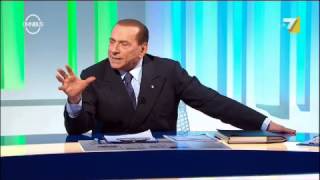 BERLUSCONI A LA7 quotSE NON VI HO DISTURBATO TROPPO INVITATEMI ANCORAquot [upl. by Rayle]