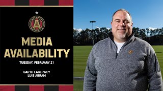 Garth Lagerwey and newcomer Luis Abram speak to the media ahead of Atlanta Uniteds 2023 Home Opener [upl. by Medina]