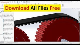 SolidWorks Tutorial Timing Belt Design and Assembly [upl. by Bilicki]