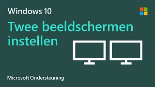 Meerdere beeldschermen instellen in Windows 10  Microsoft [upl. by Kovacev]