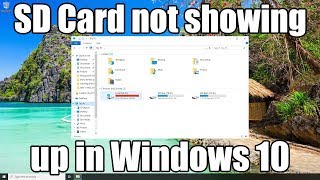 How to fix Micro SD Card not showing up in Devices and Drives Windows 10 [upl. by Tnarud514]