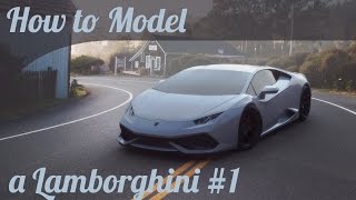 3D Car Modeling Tutorial pt1  Autodesk Maya  Modeling a Lamborghini Huracan [upl. by Ollehcram]