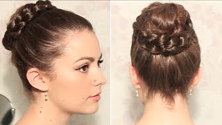 Chignon nid avec maxi tresse [upl. by De671]