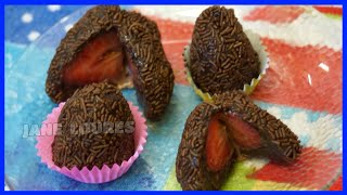 COXINHA DE MORANGO COM BRIGADEIRO [upl. by Ezalb144]