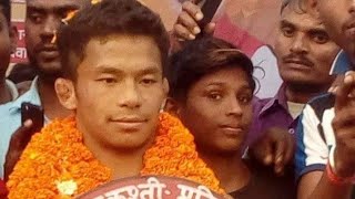 Thapa pahalwan nepal kusti dangal mandhata kusti RDRP digri collage Thapa vs baba [upl. by Hafler]