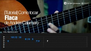 Como tocar Flaca de Andrés Calamaro en Guitarra  Feeling Chords Tutorial [upl. by Nalaf714]