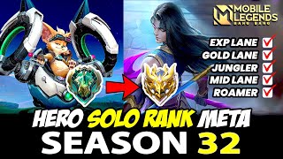 HERO META SEASON 32 MOBILE LEGENDS INDONESIA 2024 ❗ WINSTREAK SOLO RANK EPIC SAMPAI MYTHIC IMMORTAL [upl. by Nirok]