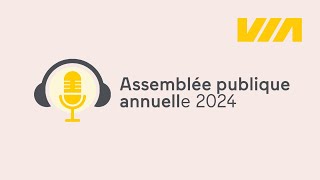 Assemblée publique annuelle 2024 de VIA Rail [upl. by Aerdnwahs]