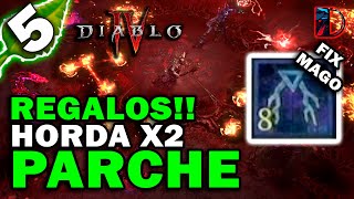 REGALOS Horda X2 Mago ARREGLADO amp Más Diablo 4 Temporada 5 [upl. by Aknahs]