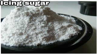 How to make icing sugar at homeIcing sugar recipeConfectioners sugar [upl. by Adnoyek43]