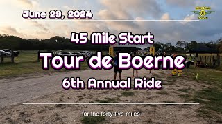 45 Mile Start  6th Annual Tour de Boerne Bicycle Ride 2024 [upl. by Corie917]