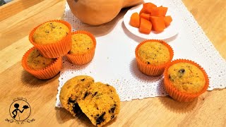 MUFFIN ALLA ZUCCA E CIOCCOLATO FONDENTE [upl. by Linnette386]