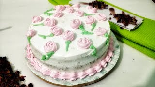 Semi Naked Rose Cake  How to Make Rose Cake  How to make Semi Naked Rose Cake [upl. by Dripps429]