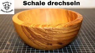 Schöne Holzschale drechseln  Wood turned Bowl  diy [upl. by Martguerita]