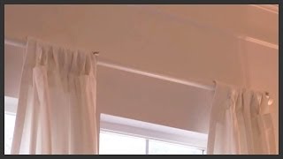 How to install a curtain rod [upl. by Calendra]