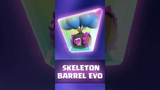 Skelton Barrel Evo💀 clashroyale cardevolution skeletonbarrel evo newevolution concept pekka [upl. by Nelleeus]