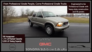 2002 GMC Sonoma SLS Crew Cab 4X4  Everything in 3 Minutes or Less [upl. by Lennox]